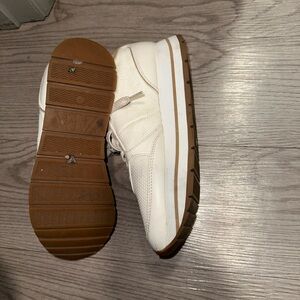 Zara White and Brown Women's Sneakers